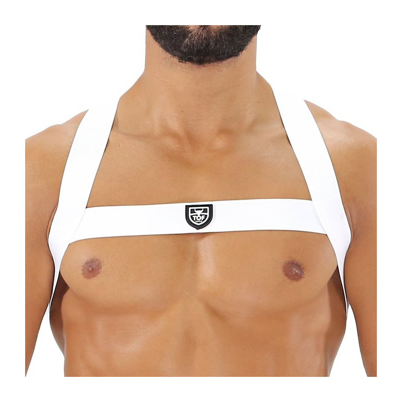 TOF Paris Harnais élastique Fetish X Blanc